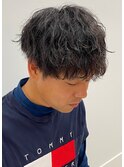 波巻きパーマ