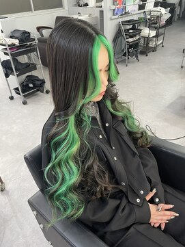 シェイロ(Cielro) 【inner green/インナーカラー/グリーンカラー】SAKI