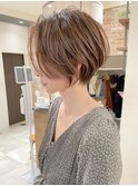 30代/40代/50代/ひし形ショートボブ×透明感カラー【NAYUMI】