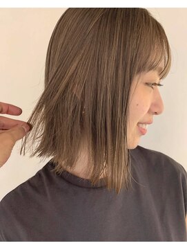 ロイリー バイ ローウェ 立川(Loely by Louwe) ベージュ/ハイトーン/レイヤー/ボブ/立川/髪質改善/ヘアセット