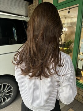 グロウウィング(GROWING) long layer × beige color