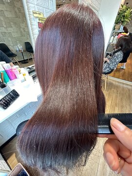 カラーラボ 田端店(Color Lab.) 深みのあるラズベリーブラウン