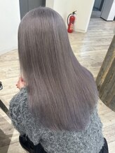 《*透明感とくすみが手に入るグレージュカラー*》髪の赤みを消してくれるブリーチダブルカラー*[池袋東口]