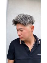 メンズバイココテラス 豊中(men's by cocoterace) メンズカット/フェードカット/ツイスト/ホワイトメッシュ