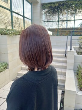 スタイル 成城学園前(STYLE) ブリーチなし 春ピンクカラー 透明感カラー