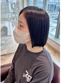 重めボブ × まつ毛パーマ