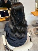 アッシュグレー×ゆるふわレイヤーカット