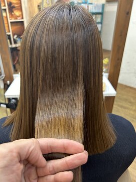 ヘアリゾート リノ(Hair resort Lino) 髪質会改善縮毛矯正『髪にドラマを』+ボブスタイル