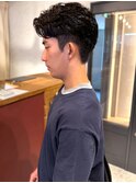 刈り上げ ツーブロック メンズパーマ 波巻きパーマ 20代