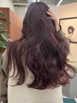 ノード(NODE)&nbsp;栄フェイスレイヤー透明感カラー小顔　バーガンディー