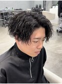 熊本ツイストスパイラル ツイスパセンターパート メンズパーマ