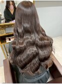郡山で人気!透明感ベージュロング