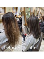 ステラバイケンジ 藤沢(STELLA by KENJE)&nbsp;白髪ぼかし細めハイライト30代40代50代ベージュ