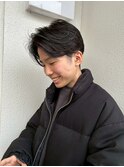 エアリーマッシュ×センターパート