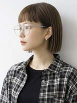 キビト(kibito)&nbsp;東新宿御苑オン眉ボブミニボブ艶ブラウンベージュ20代30代40代