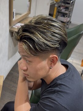 ヘアスペースブルーム エボリューション 庄内店(HAIR SPACE BLOOM evolution) 【庄内店／メンズパーマ】フェザー&ハイライト
