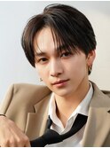 黒髪リクルートフェザーショートフェザーパーマ韓国マッシュ