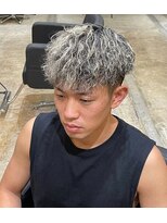 ジェットブラックキューサンロク(JET BLACK 936)&nbsp;ハイライトメッシュ×ツイスパ