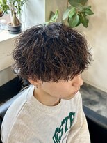 ビーテックバイゼン 山科店(B-TECH by Zen)&nbsp;ウルフ波巻きパーマ　メンズパーマ　ウルフヘア