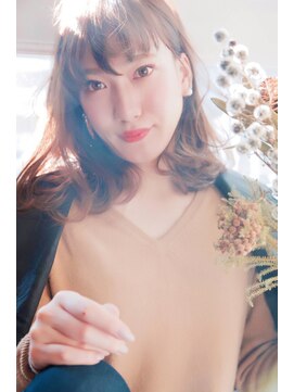 ヘアーアンドアトリエ マール(Hair&Atelier Marl) 【Marl】ウォームアッシュのふんわりセミディ