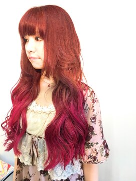 プリーモ ヘアー レガロ(Primo hair REGALO) 【REGALO】 pink×pink×グラデーション