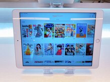 iPadで雑誌も動画も見放題になっています♪使い方もご自由に☆