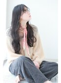 【梅田 茶屋町】カーキグレージュ+重軽ウェーブ