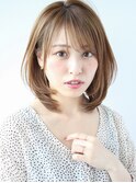20.30.40代人気！時短で素敵に！ふわっとひし形レイヤーボブ