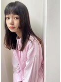 顔周りの似合わせカット髪質改善ストレートでツヤツヤ20代30代