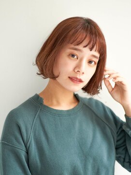 ジュール サウス 新宿南口(Joule South) 顔型別ヘアスタイル特集/マロンベージュ/Aラインボブ/新宿