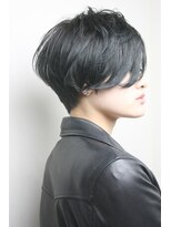 ヘア デザイン リスク(HAIR DESIGN RISK)&nbsp;【RISK 高橋勇太】三鷹カットが上手い 黒髪アシメベリーショート