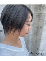 アンルーク ヘア(+1 unluke hair) [+1unluke]2024-SS/short×gray