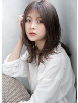 シンプルな外ハネ小顔ミディ♪
