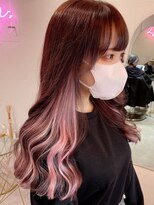 ラルムバイシー 新宿(LARME by Sea)&nbsp;シールエクステ×インナーカラー/イヤリングカラー【韓国】