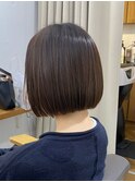 【パツンとしたスリークボブ】