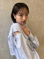 アース 三軒茶屋店(HAIR&MAKE EARTH) 三軒茶屋_レディース_ミディアム_ブラウン_ボブ_ナチュラル_小顔