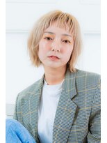 チャンプ 小阪店(Champ) 【Champ小阪】モードな前髪がアクセント♪外ハネボブ