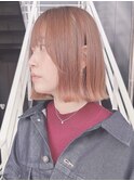 外はね切りっぱなしボブ 西新/20代30代40代