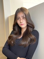 ノク 渋谷(nok)&nbsp;くびれレイヤーカット_前髪マチルダボブピンクベージュ