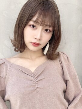 シルクレイ 新宿店(Silk-lei) 愛されナチュラルボブ ベージュカラー 新宿