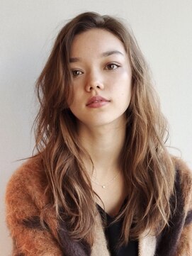 アンドレイ 表参道(andrey) デザインカラー/レイヤーカット/ウェットヘア/オリーブベージュ