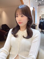 ロンド エスポワール 錦糸町(Lond espoir)&nbsp;セミディダークアッシュシアーカラー姫カット【韓国ヘア鈴木颯】