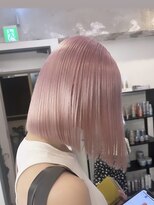 ペレ 栄店(PELE) デザインカラー/レイヤーカット/ウェットヘア/オリーブベージュ