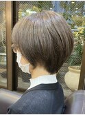 白髪ぼかしハイライトひし形小顔ショートボブ【池袋/ボブ】