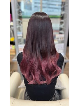 ウィル 梅田店(WiLL) グラデーションカラー★ピンク