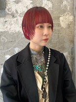 シータ(sheta)&nbsp;【表参道sheta小林】ぱっつん前髪グランマッシュデザインカラー