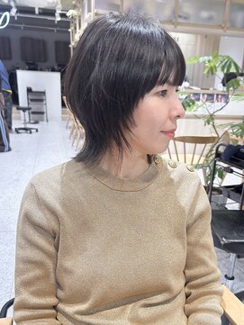 ゼストソエル(ZEST soell) 立川／暗めカラー／髪質改善／艶髪ミディアム／丸みシルエット