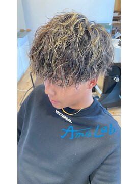 アメラボ 平針店(AmeLab) 【AmeLab】ツイストパーマ×金メッシュ