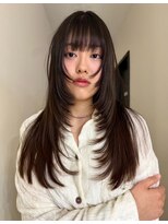 ナービス(NARVIS)&nbsp;透明感ブラウン/ハッシュカット/ロングレイヤー