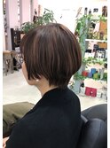 白髪暈しハイライト、ダブルカラー　× シックアーバンショート
